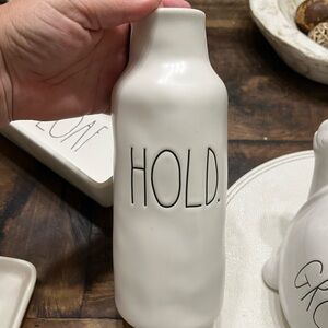 White Ceramic Rae Dunn vase